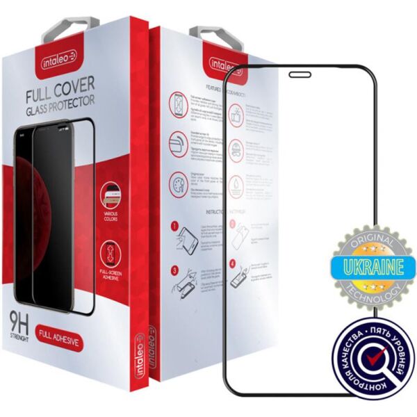 

Защитное стекло Intaleo для Apple iPhone 12 Full Glue Black (1283126506406)