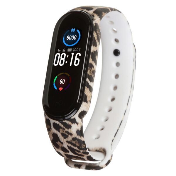 

Ремешок для спортивного браслета Xiaomi ремешок Mi Band 6/5 (Leopard)