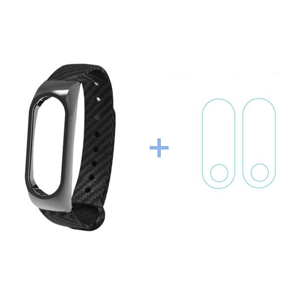 

Ремешок для спортивного браслета ArmorStandart Carbon Fibre Metal Shell Band for Xiaomi Mi Band 2 Black