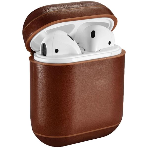 

Чехол Vintage Leather Airpods Protective Case dark brown