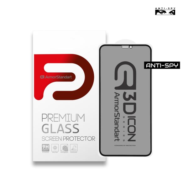 

Защитное стекло ArmorStandart Icon 3D Anti-spy для Apple iPhone 11 Pro/XS/X Black