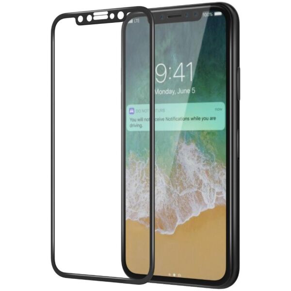 

Защитное стекло Full Glass 5D for iPhone X Black no packing