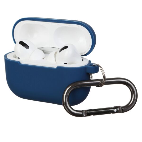 

Чехол Airpods Pro Ultrathin Silicon case with hook Midnight Blue (in box)