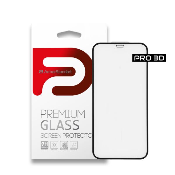 

Защитное стекло ArmorStandart Pro 3D для Apple iPhone 12/12 Pro Black (ARM57355)