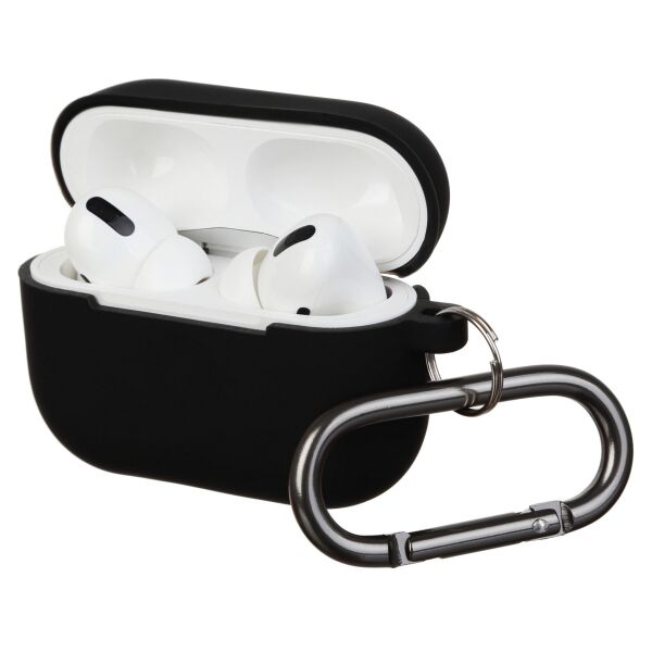 

Чехол Airpods Pro Ultrathin Silicon case with hook Black (in box)