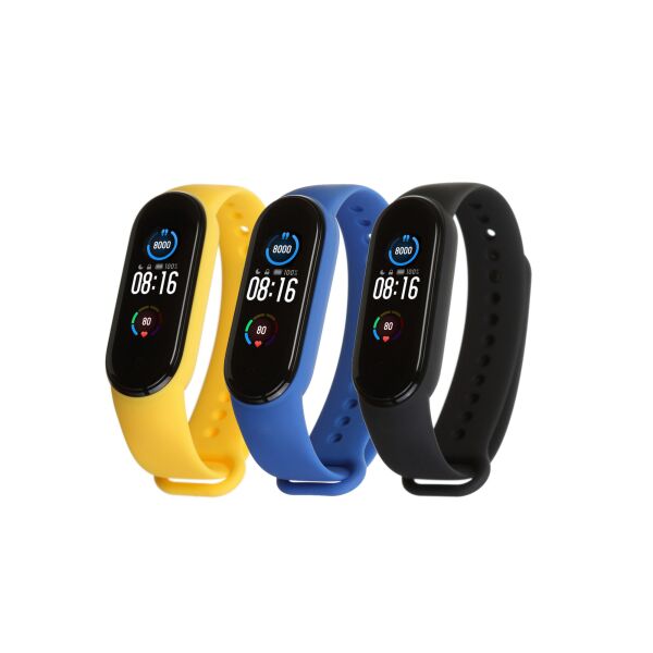 

Комплект аксессуаров для спортивного браслета Комплект ремешков Armorstandart для Xiaomi Mi Band 6/5 (Black/Royal Blue/Yellow) (ARM57621)