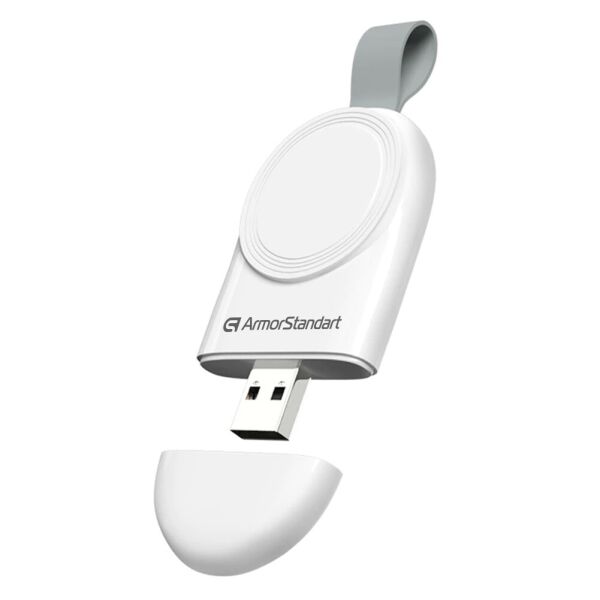 

Зарядний пристрій бездротовий Зарядное устройство беспроводное Armorstandart для Apple Watch, белое (ARM59447)