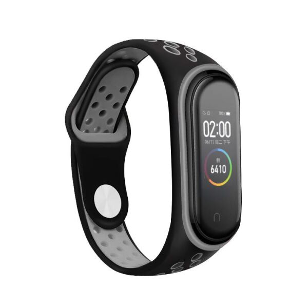 

Ремешок BeCover Nike Style для Xiaomi Mi Smart Band 5/Mi Smart Band 6 Black-Gray (705151)