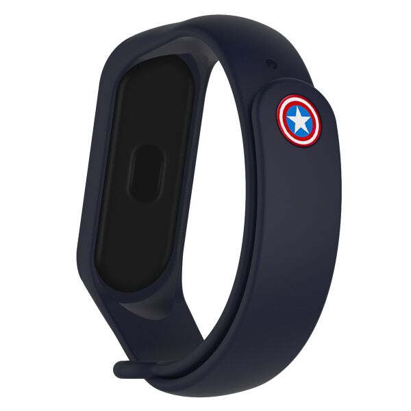 

Ремешок для спортивного браслета Ремешок ArmorStandart Superhero for Xiaomi Mi Band 4/3 Captain America Blue