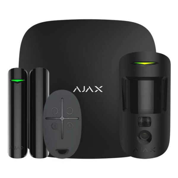 

Комплект охранной сигнализации Ajax StarterKit Cam Plus Black (20504.66.bl1)