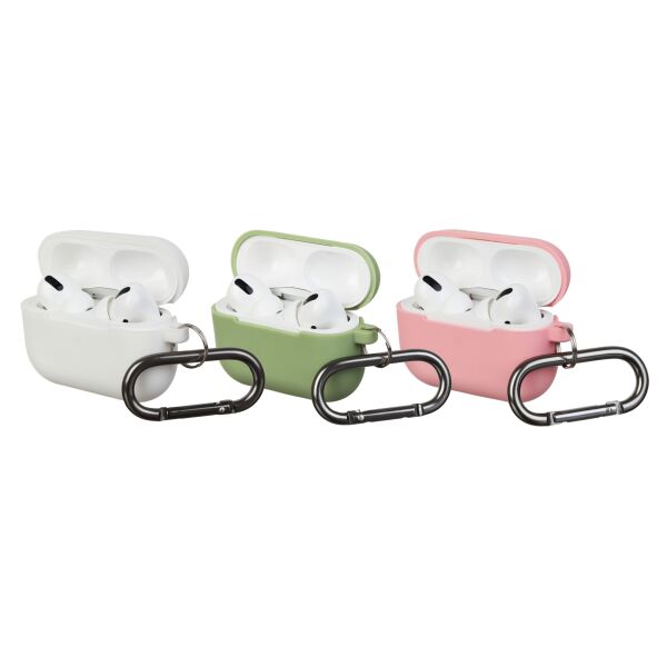 

Чехол Комплект чехлов Armorstandart для Airpods Pro Silicon with hook 3 шт.(Matcha Green, Pink, White)