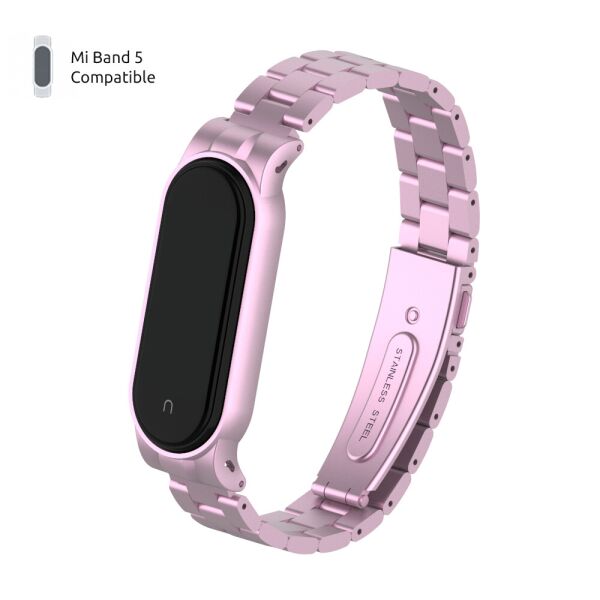 

Ремешок для спортивного браслета Ремешок Armorstandart Metal Band для Xiaomi Mi Band 6/5 Rose Gold