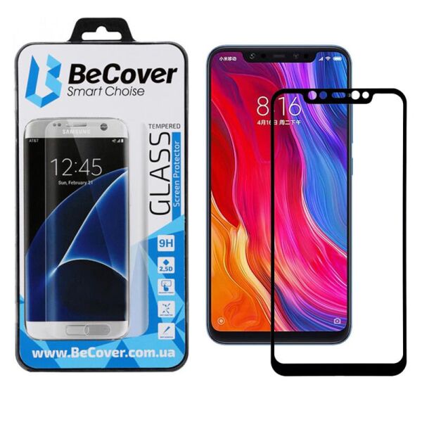 

Защитное стекло BeCover для Xiaomi Mi 8 Black (702438)