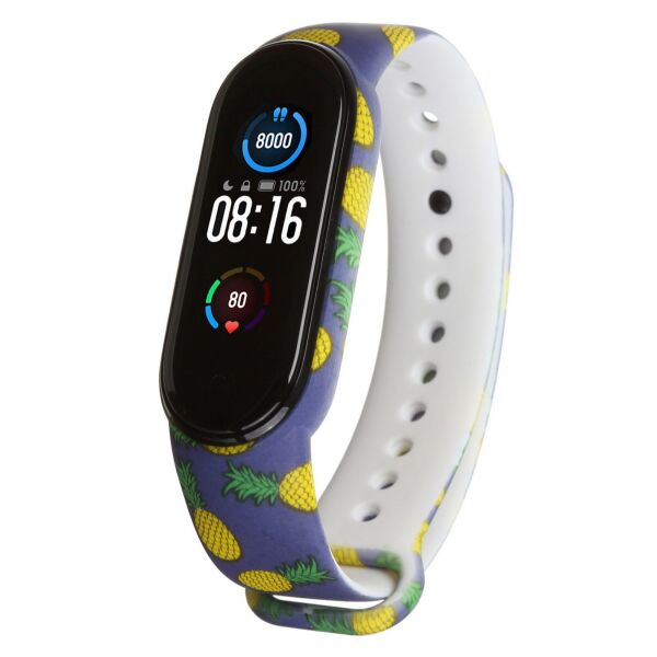 

Ремешок для спортивного браслета Xiaomi ремешок Mi Band 6/5 (Pineapple)