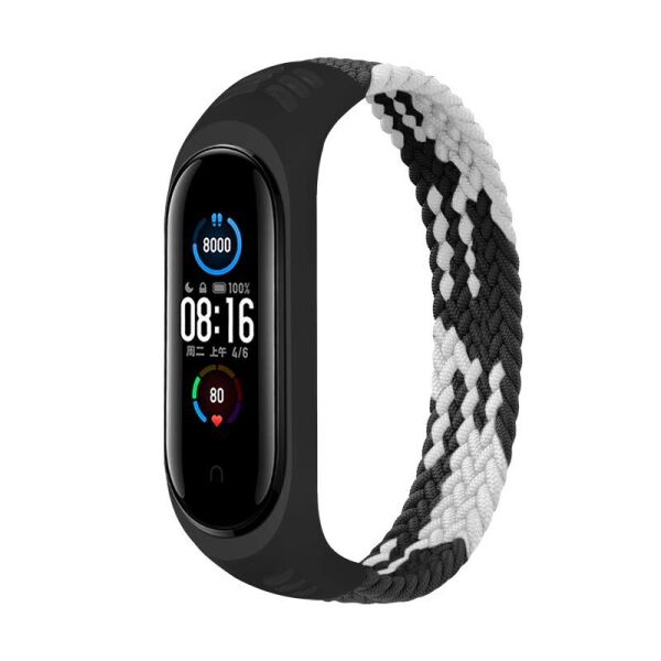 

Ремешок BeCover Elastic Nylon Style для Xiaomi Mi Smart Band 5/Mi Smart Band 6 Size M Black/White (706147)