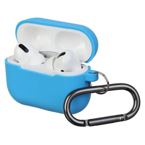 

Чехол Airpods Pro Ultrathin Silicon case with hook Blue (in box)