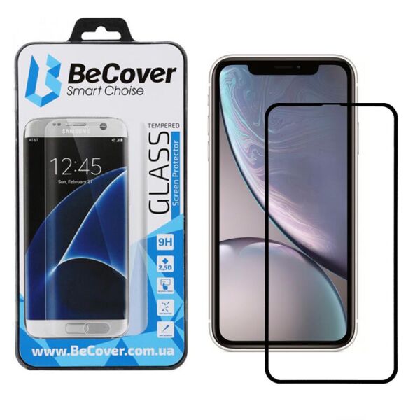 

Защитное стекло BeCover для Apple iPhone XR Black (702621)