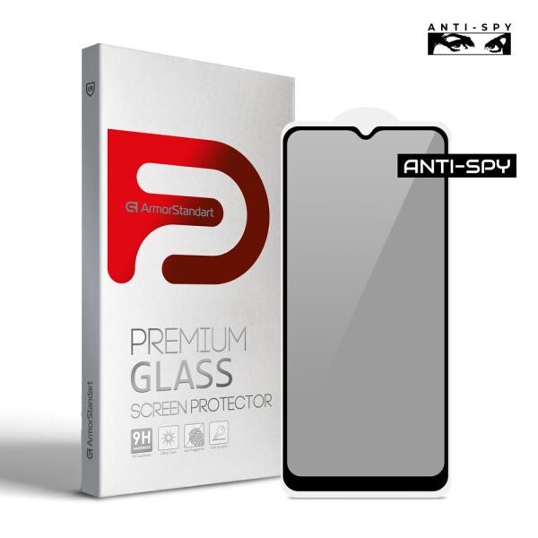 

Защитное стекло Armorstandart Full Glue Anti Spy для Samsung A52 (A525) Black (ARM58459)