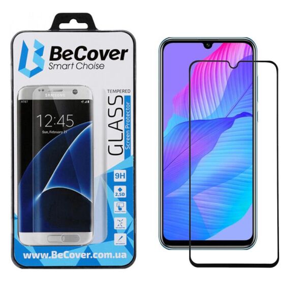 

Защитное стекло BeCover для Huawei Y8p/P Smart S Black (705142)