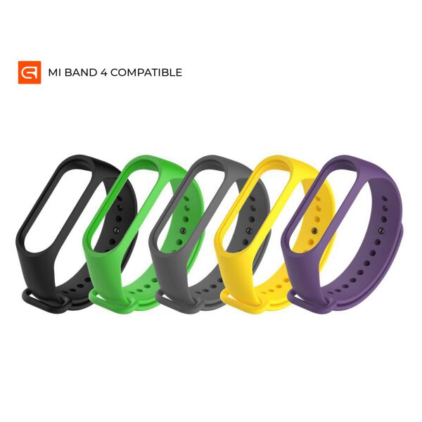 

Ремешок для спортивного браслета Комплект ремешков для Xiaomi Mi Band 4/3 FlashTrack 5 шт.