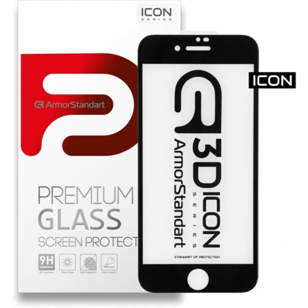 

Защитное стекло Armorstandart Icon для Apple iPhone 8 Plus/7 Plus Black, 0.33mm, 3D (ARM55982)