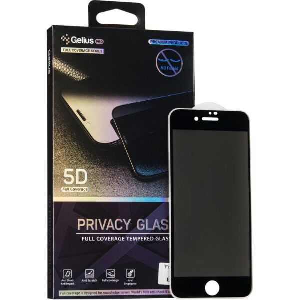

Защитное стекло Gelius Pro 5D Privasy Glass для Apple iPhone 8 Plus/7 Plus Black (2099900709555)