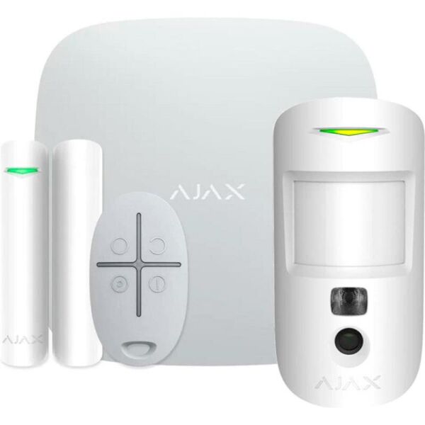 

Комплект охранной сигнализации Ajax StarterKit Cam White (16583.42.WH1/20293.58.WH1)