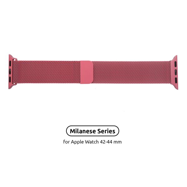 

Ремешок для спортивных часов Armorstandart Milanese Loop Band для Apple Watch All Series 42/44 mm Raspberry Red (ARM55262)