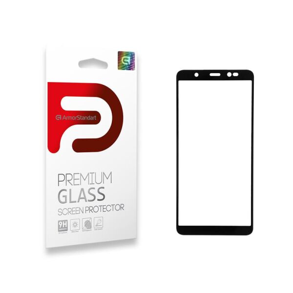 

Защитное стекло Armorstandart для Tecno Pop 4 (BС2) Black Full Glue (ARM57586)