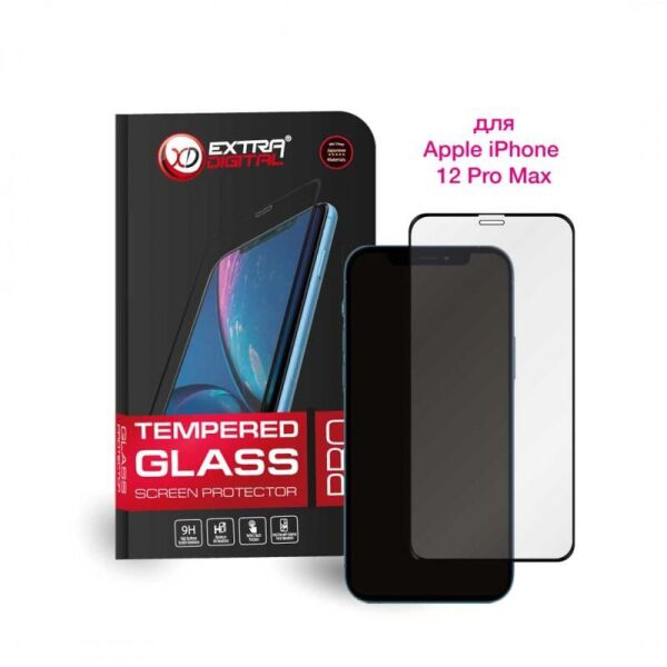 

Защитное стекло Extradigital для Apple iPhone 12 Pro Max, 0.5мм, 3D (EGL4786)