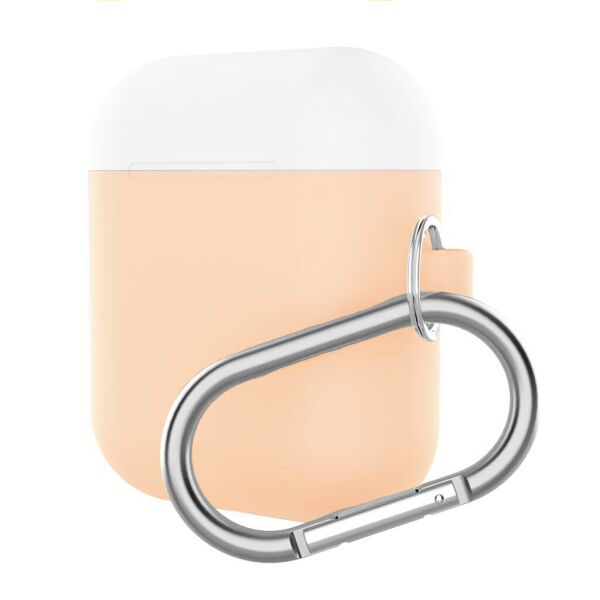 

Чехол Airpods Silicon case mix color with hook pink/white (in box)