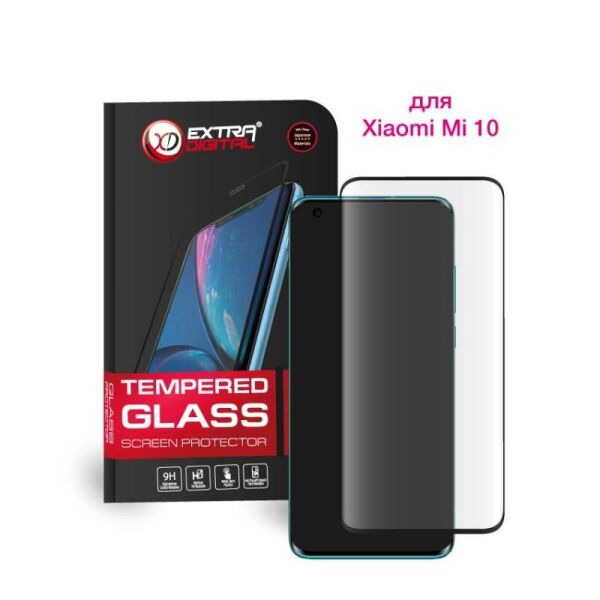 

Защитное стекло Extradigital для Xiaomi Mi 10/10 Pro Black, 0.5мм, 3D (EGL4733)