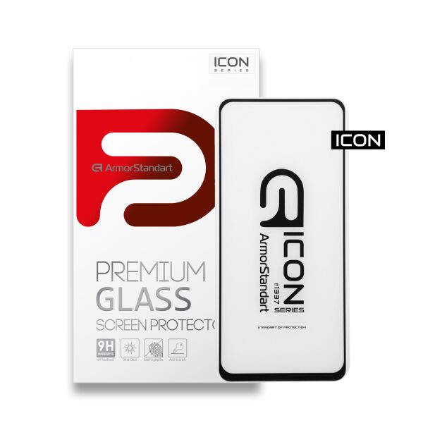 

Защитное стекло Armorstandart Icon для Xiaomi Redmi Note 9 Black (ARM56646-GIC-BK)