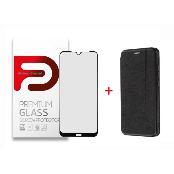 

Комплект защитное стекло+чехол Комплект Armorstandart для Xiaomi Redmi Note 8T (Защитное стекл FG + Чехол-книга 40Y) (ARM58055)
