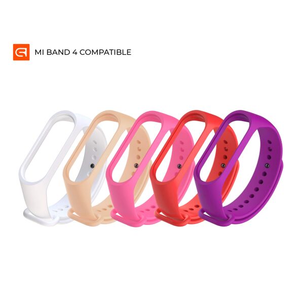 

Ремешок для спортивного браслета Комплект ремешков для Xiaomi Mi Band 4/3 Glam 5 шт.