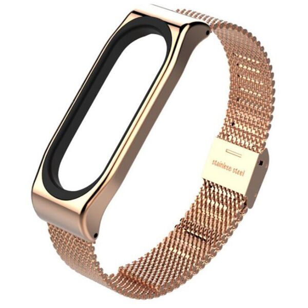 

Ремешок для спортивного браслета Mijobs Metal Milanese Band for Xiaomi Mi Band 4/3 Rose Gold