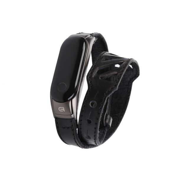 

Ремешок для спортивного браслета Ремешок кожанный ArmorStandart Hand Made Twain для Xiaomi Mi Band 3 Black
