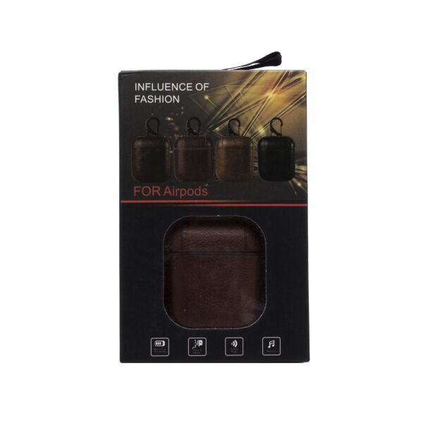 

Чехол Airpods Leather case dark brown (in box)