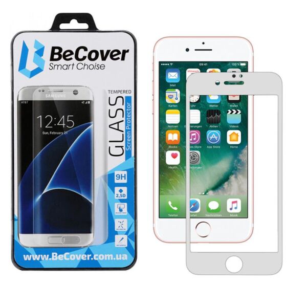 

Защитное стекло BeCover для Apple iPhone SE 2020/8/7 White (701041)