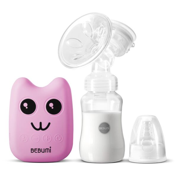 

Электрический молокоотсос Bebumi BS Eco (B pink) с силиконовой соской