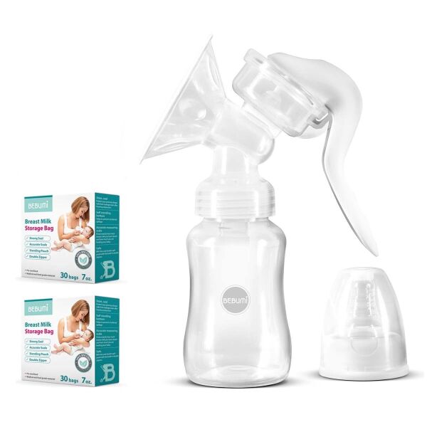 

Ручной молокоотсос Bebumi BM1 + пакеты для хранения грудного молока Bebumi 60 штук