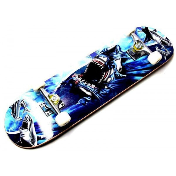 

Скейтборд и роллерсерф Профессиональный скейт Fish Skateboard COOL SHARK из канадского клена до 80 кг Польша