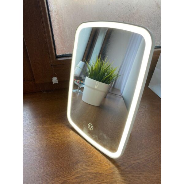 Косметическое зеркало для макияжа со светодиодной LED подсветкой Xiaomi Jordan&Judy (NV026) настольное Белый