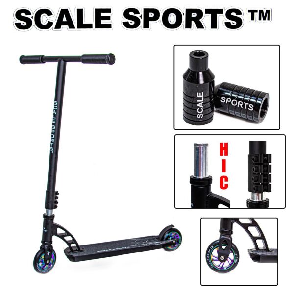 

Трюковой самокат Scale Sports Phantom до 100 кг Профи от 7 лет Original Черный