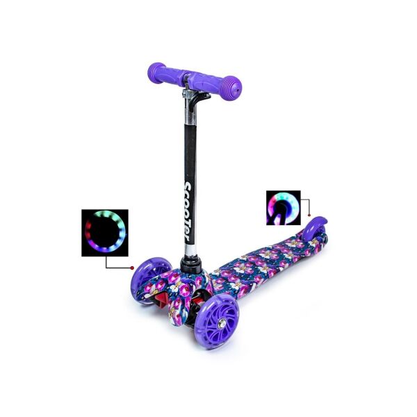 

Детский трехколесный самокат Mini Орхидея Светящиеся колеса от 1,5 лет до 40 кг Scooter Оригинал
