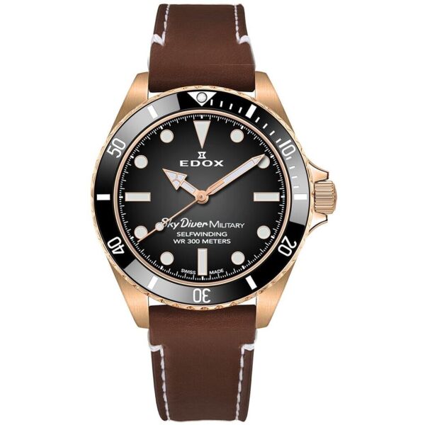 

Часы EDOX 80115 BRZN NDR Skydiver Military 42mm Limited Bronze