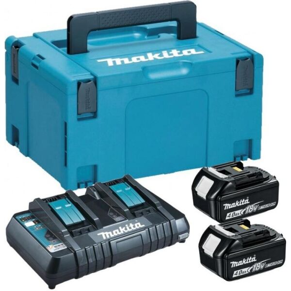 

Набор аккумуляторов Makita 197504-2 LXT (BL1840Bx2, DC18RD, Makpac3)