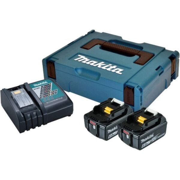 

Набор аккумуляторов Makita 198116-4 LXT (BL1860Bx2, DC18RC, Makpac)