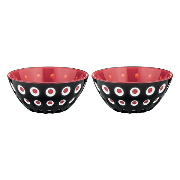 

Набор салатников 2 шт 12см. Guzzini black/white/red (279412146)