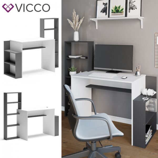 

Компьютерный стол Vicco Bill, белый, антрацит